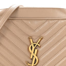 Calfskin Matelasse Monogram Lou Camera Bag Dark Beige