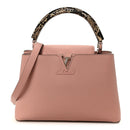 Taurillon Snakeskin Capucines PM Magnolia