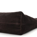 Corduroy Pouch Bag Ebony Baltic Blue