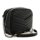 Grain De Poudre Matelasse Monogram Mini Lou Camera Bag Black