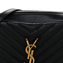 Calfskin Matelasse Monogram Lou Camera Bag Black