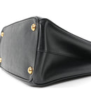 Saffiano Small Galleria Double Zip Tote Black