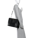 Saffiano Lux Large Galleria Double Zip Tote Black