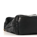 Lambskin Quilted Toy Loulou Puffer Monogram Chain Satchel Black