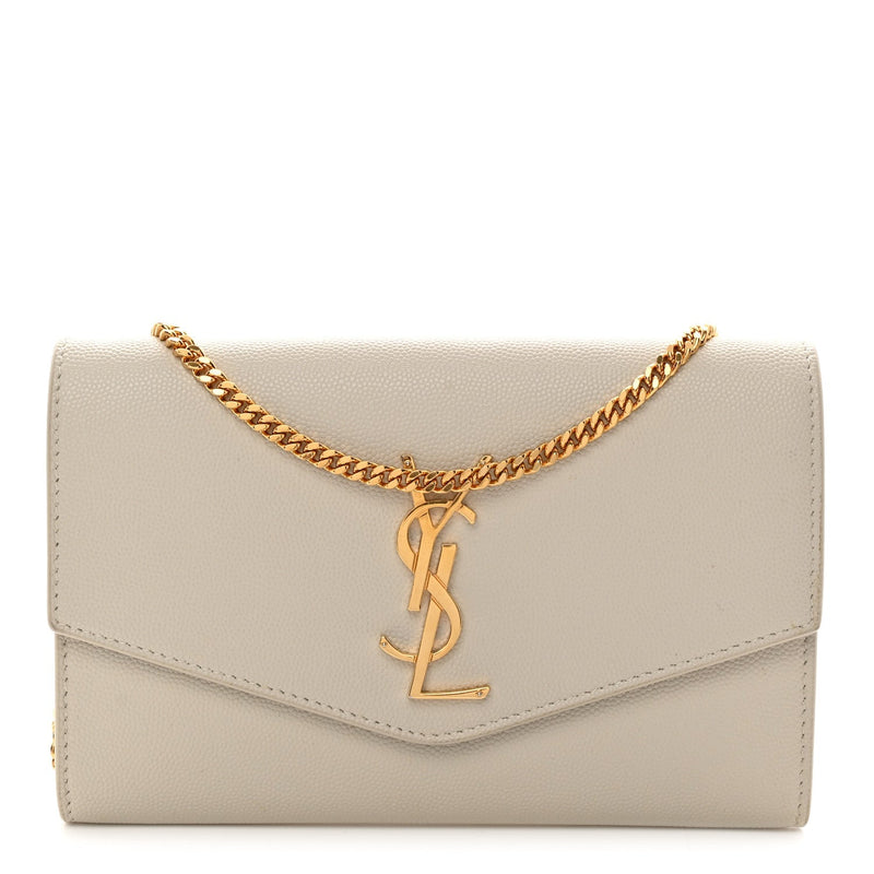 Grain De Poudre Monogram Uptown Chain Wallet Crema Soft