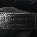 Crinkled Calfskin Matelasse Monogram Medium Niki Chain Satchel Black