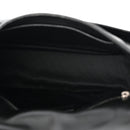 Crinkled Calfskin Monogram Medium Niki Chain Satchel Black