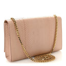 Snakeskin Medium Classic Monogram Kate Tassel Satchel Beige