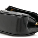 Lambskin Chevron Quilted Micro LouLou Black