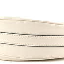 Soft Calfskin Small Arque Shoulder Bag White