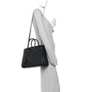 Grained Calfskin Small Sac De Jour Black