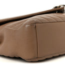 Sheepskin Matelasse Chevron Monogram Large College Bag Fard