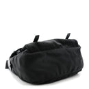 Tessuto Nylon Saffiano Double Buckle Messenger Shoulder Bag Black
