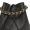 Calfskin Nanogram Embossed Neonoe BB Black