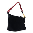 Velvet Pouch Bag Navy Amaranto