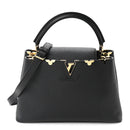 Taurillon Embellished Flower Crown Capucines PM Black