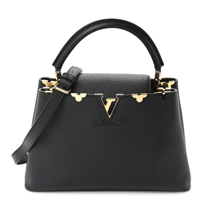 Taurillon Embellished Flower Crown Capucines PM Black