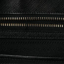 Saffiano Large Galleria Double Zip Tote Black