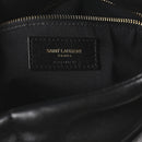 Lambskin Quilted Medium Loulou Puffer Monogram Chain Satchel Black