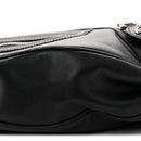 Calfskin Small Repeat Zip Hobo Black