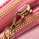 Raffia Calfskin Crochet Logo Embroidered Mini Triangle Pouch Petalo