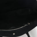 Linen Calfskin Rive Gauche Tote Black