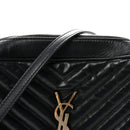 Calfskin Matelasse Monogram Lou Camera Bag Black