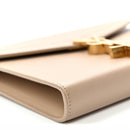 Grain De Poudre Monogram Cassandra Chain Wallet Dark Beige