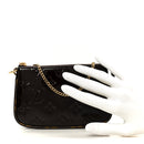 Vernis Monogram Mini Pochette Accessories Amarante