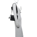 Re-Nylon Saffiano Re-Edition 2000 Double Zip Crossbody Bag Black
