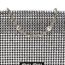Nappa Crystal Starlight Mini Clutch Bag Black