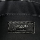 Linen Canvas Rive Gauche Zipped Pouch Black