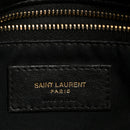 Lambskin Quilted Small Loulou Puffer Monogram Chain Satchel Black