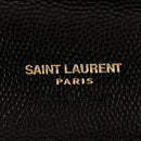 Grain De Poudre Matelasse Chevron Monogram Envelope Clutch Black