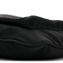 Tessuto Nylon Saffiano Flat Messenger Bag Black