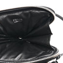 Nappa Soft Padded Mini Triangle Crossbody Pouch Black