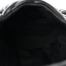 Lambskin Quilted Monogram Monochrome Small Loulou Puffer Chain Satchel Black