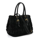 Tessuto Nylon Gaufre Tote Black