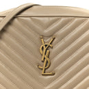 Calfskin Matelasse Monogram Lou Camera Bag Dark Beige