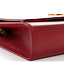 Smooth Calfskin Medium Classic Monogram Kate Tassel Satchel Lipstick Red