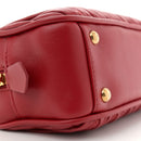 Nappa Matelasse Regular Arcadie Top Handle Bag Rosso