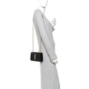 Patent Small Monogram Kate Satchel Black