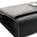 Grain De Poudre Medium Classic Monogram Kate Satchel Black