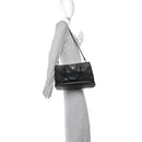 Saffiano Medium Galleria Double Zip Tote Black