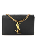 Grain De Poudre Small Monogram Kate Satchel Black