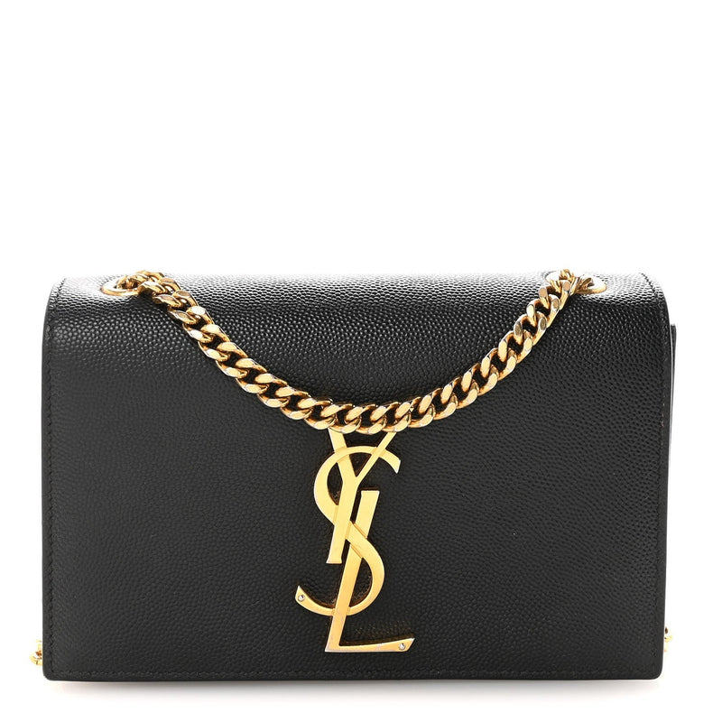 Grain De Poudre Small Monogram Kate Satchel Black