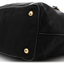 Saffiano Tessuto Nylon Shopping Tote Black