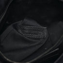 Crinkled Calfskin Matelasse Monogram Medium Niki Shopper Tote Black