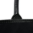 Coated Canvas Calfskin La Greca Signature Tote Bag Black Khaki
