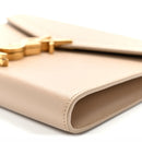 Grain De Poudre Monogram Cassandra Chain Wallet Dark Beige